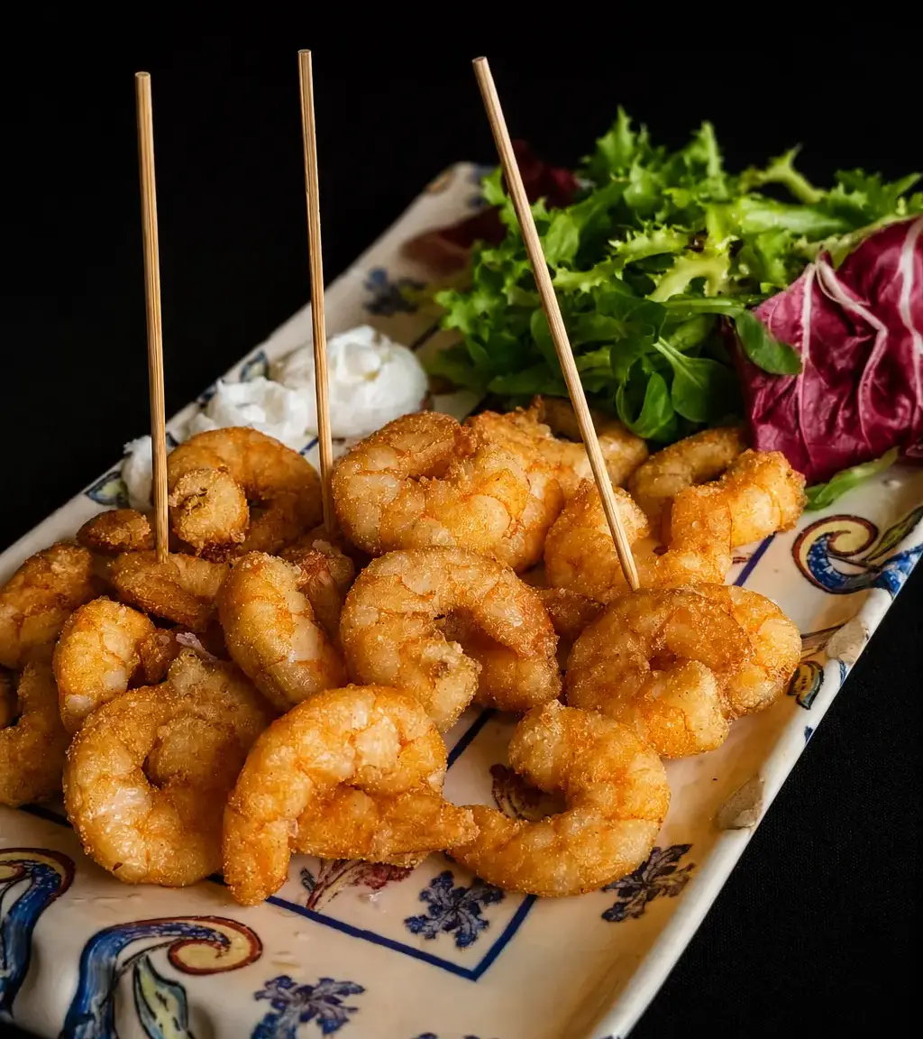 Gambas fritas del Mesón El Condesito